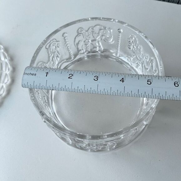 German Lead Crystal Carousel Candy Jar with Lid – 7"x6" – 24% PbO, 52 oz - Picture 6 of 6